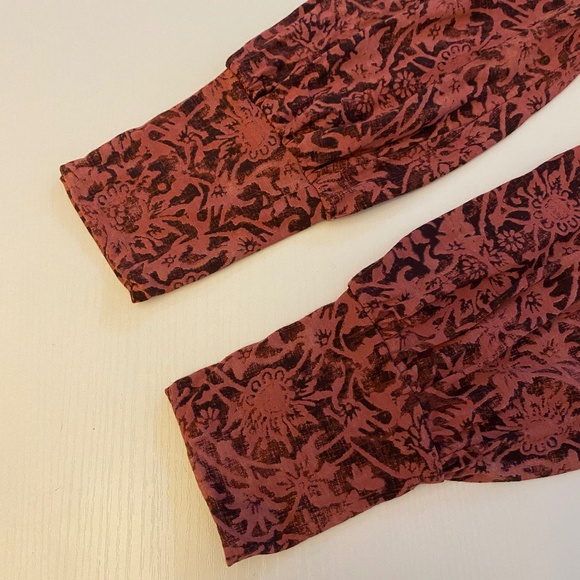 Peruvian Connection Willowmead Floral Pima Cotton Blend Midi Dress Size Medium - Picture 6 of 11